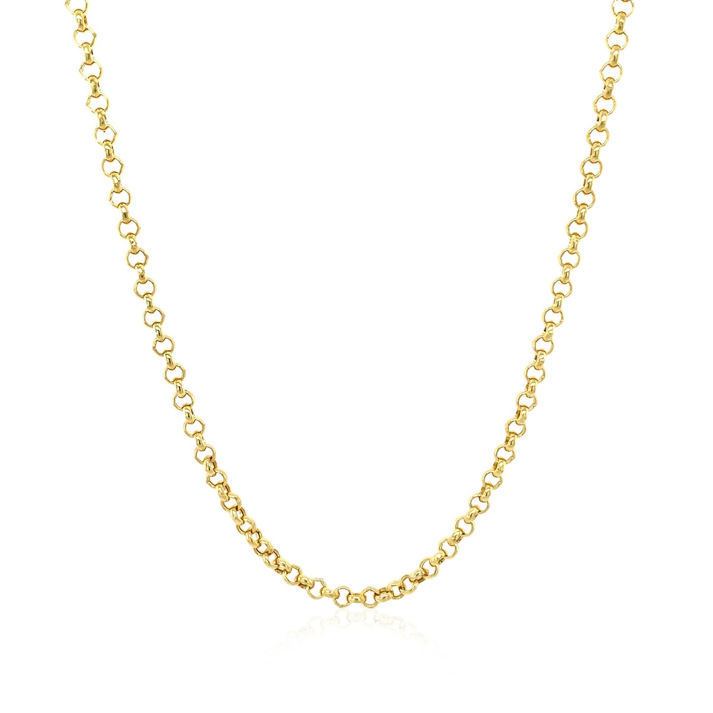 14k Yellow Gold Rolo Chain (2.50 mm)